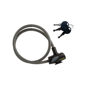   STANLEY S755-203 kulcskábeles kerékpár zár, 3 kulcsos, 900 mm hosszúság