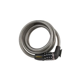   STANLEY S755-204 kábelkombinációs kerékpár zár, 9999 kombináció, 1800 mm hosszúság