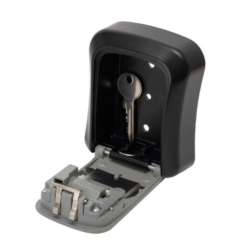 HOME SAFEKEY Számzáras kulcsszéf, masszív alumínium öntvény, négyjegyű számkód, 10.000 elvi kódvariáció, falra rögzítendő, kültérre is