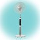 Home SFR 40 3D álló ventilátor, 60 W, 3 fokozat, 40 cm-es lapátátmérő, 3D-s oszcillálás, távirányító, átlátszó lapát, LED kijelző, fehér