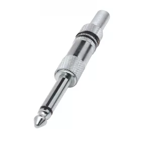   Home SK 2M jack dugó, 6,3mm monó lengődugó, fém, törésgátló
