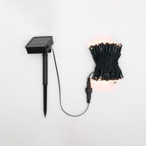 Home SLC200WW szolár fényfüzér, 200db melegfehér LED, 14m hosszúság, zöld vezeték, kültéri kivitel