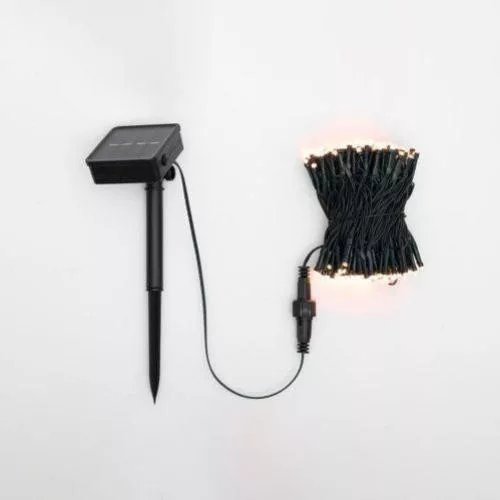 Home SLC200WW szolár fényfüzér, 200db melegfehér LED, 14m hosszúság, zöld vezeték, kültéri kivitel