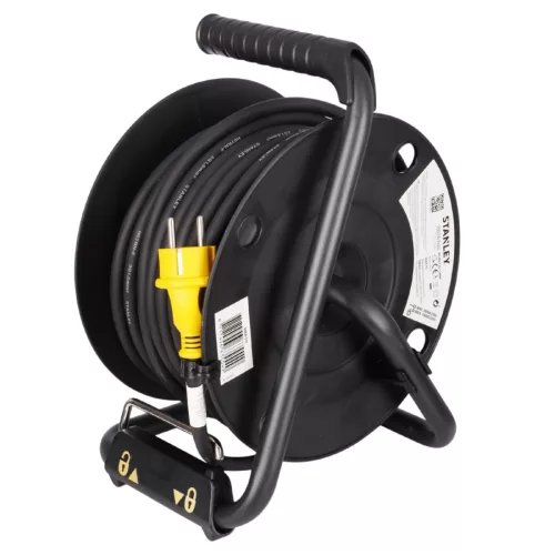 STANLEY kábeldob, max. 3000 W, IP44, H07RN-F 3G1,5 mm² 20m kábel, kül- és beltéri kivitel