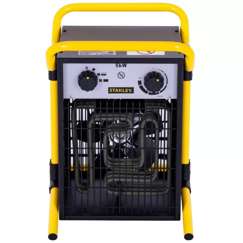 STANLEY SXJH205000E ipari fűtőtest, max. 5000 W, 2 fokozat, termosztát, IPX4, fém ház