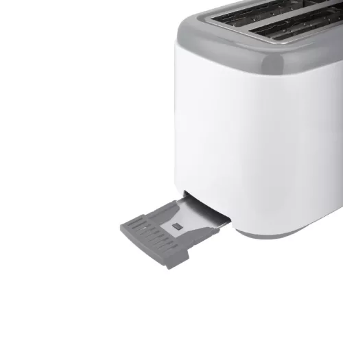 HAUSER T-242 kenyérpirító, 800 W, 2 szeletes, automata szeletkidobás, fokozatmentes pirítás, fehér/szürke színű