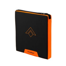   THAW, fűthető ülőpárna akkumulátor pakkal, fekete-narancs
