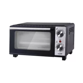   HAUSER TO-1110 minisütő, 650 W, 11 liter, alsó és felső fűtőszálak, időkapcsoló, fekete/ezüst színű