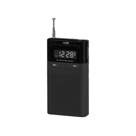   HAUSER TR-906PLL digitális zsebrádió, LED kijelző, max. 0,5 W RMS teljesítmény, óra/ébresztő, elemes tápellátás