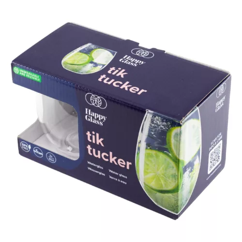 HappyGlass Tik Tucker törhetetlen öblös vizespohár, 40 cl, BPA mentes, élelmiszeripari minőség, 2 db / szett