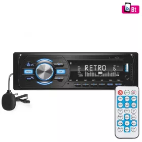   SAL VB 4000 autórádió és multimédiás lejátszó, 4 x 45 W, 4 x RCA aljzat, BT, FM RDS, MP3, WMA, USB, SD, AUX