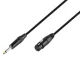 SAL XLRFJACK5 audió kábel, XLR aljzat / JACK dugó, 5 méter, átm. 6.3mm monó dugó, réz vezeték