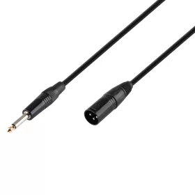   SAL XLRMJACK3 audió kábel, XLR aljzat / JACK dugó, 3 méter, átm. 6.3mm monó dugó, réz vezeték