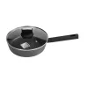 Zilan ZLN0874 Spotty Chef magasfalú serpenyő fedővel, 24 cm, 2,4 literes, tapadásmentes bevonat