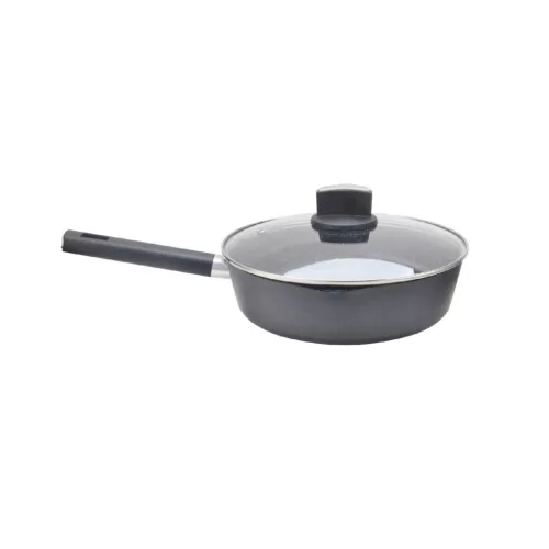 Zilan ZLN0874 Spotty Chef magasfalú serpenyő fedővel, 24 cm, 2,4 literes, tapadásmentes bevonat