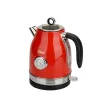 Zilan ZLN7033 retró vízforraló, 2200 W, 1,7 liter, hőmérsékletkijelzés, 360°-ban forgatható, piros