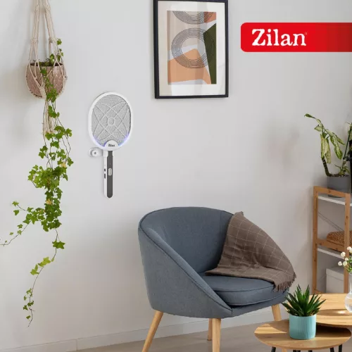 Zilan ZLN7088 3 in 1 elektromos légycsapó, 3 W, kézi /asztali / fali felhasználás, akkumulátoros tápellátás, 40 m² hatókörzet