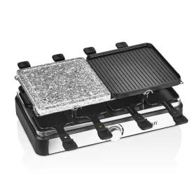   Zilan ZLN8863 raclette grill, 1500 W, 2 az 1-ben, alumínium sütőlap, tapadásmentes bevonat, hőfokszabályozó, kiegészítők