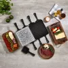 Zilan ZLN8863 raclette grill, 1500 W, 2 az 1-ben, alumínium sütőlap, tapadásmentes bevonat, hőfokszabályozó, kiegészítők