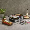 Zilan ZLN8863 raclette grill, 1500 W, 2 az 1-ben, alumínium sütőlap, tapadásmentes bevonat, hőfokszabályozó, kiegészítők