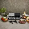 Zilan ZLN8863 raclette grill, 1500 W, 2 az 1-ben, alumínium sütőlap, tapadásmentes bevonat, hőfokszabályozó, kiegészítők