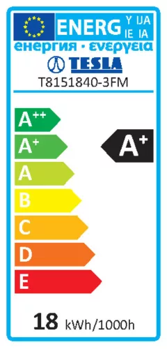 Tesla - LED csőizzó, SMD, T8, G13, 1500mm, 18W, 230V, 2880lm, 4000K, matt
