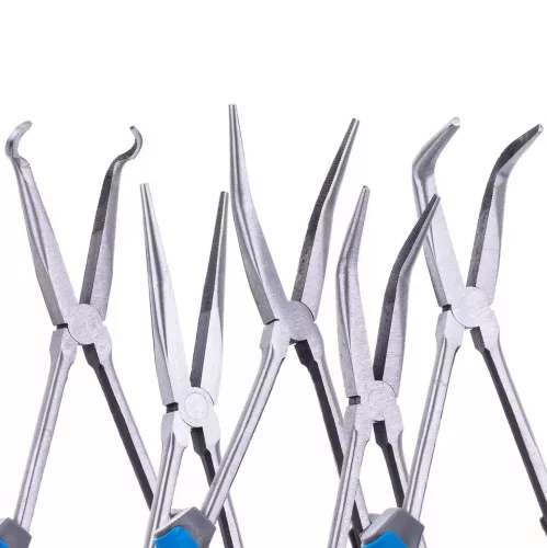 Hosszú kombinált fogó készlet – 280 mm, CrV acél, 5 részes
