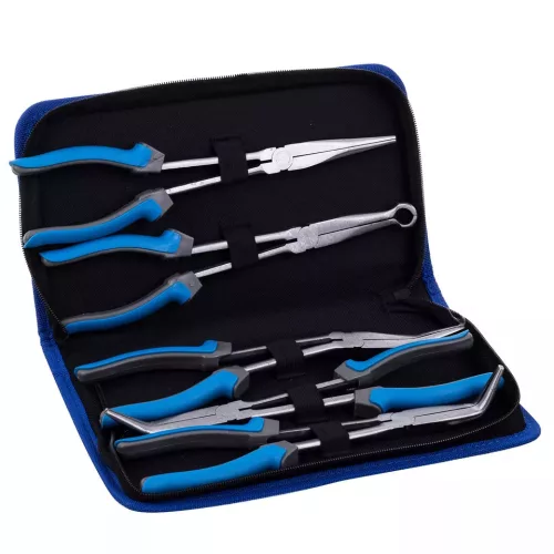Hosszú kombinált fogó készlet – 280 mm, CrV acél, 5 részes