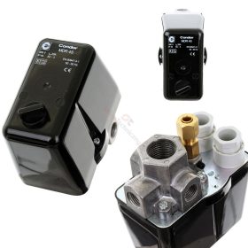   Nyomáskapcsoló kompresszorokhoz és hidrofób szivattyúkhoz 400V, 20A  IP44  Condor MDR 4S/11