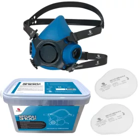 Anti-Dust porvédő félmaszk, félálarc Secura 3100 DUST
