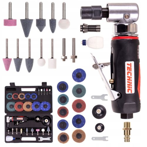 Pneumatikus sarokcsiszoló + Kerék és kő készlet