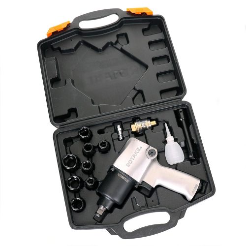 Heavy Duty pneumatikus ütvecsavarozó, csavarkulcs készlet kofferbenrt 1/2" Rotake RT-5268k (700 Nm)