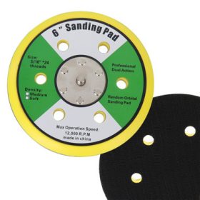   Tépőzáras tárcsa pneumatikus csíszolókhoz 5/16"-os menetes szárral,  150 mm átmérővel - puha