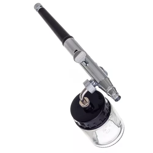 Airbrush szett 0.2mm, 0.3mm, 0.5mm fúvókákkal, kétfunkciós festékszóróval, oldalsó tartállyal Fengda BD-134K