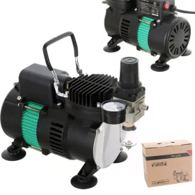   Hatékony airbrush kompresszor dupla ventilátorral Fengda AS-320
