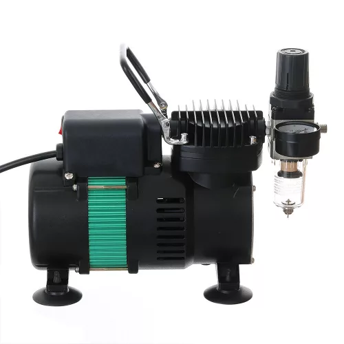 Hatékony airbrush kompresszor dupla ventilátorral Fengda AS-320