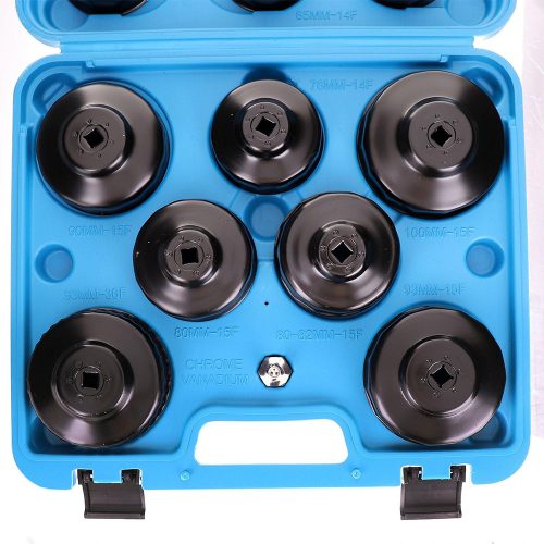 Dugókulcs készlet olajszűrőkhöz le- és felszereléshez (14 darabos) TC Technic A1075