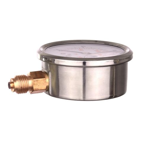 Manométer, nyomásmérő óra 0-1000 bar alsó csatlakozással 1/4"  (glicerin csillapítással)