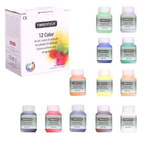   Akril airbrush festékek 12 szín 30ml  Fengda Timbertech Mix-I
