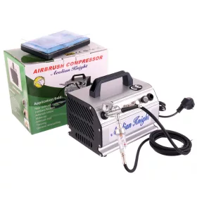   Airbrush kompresszor + airbrush festékszóró 0,3 mm + tömlő + szűrő AS179K
