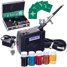   Prémium modellező készlet bőröndben HS08ac-ka (komplett airbrush festőkészlet)