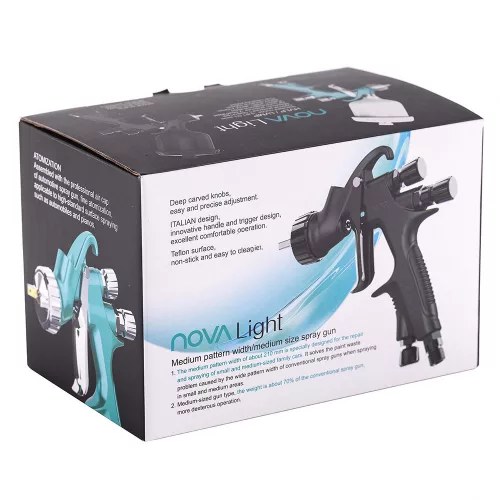 Professzionális mini HVLP szórópisztoly Auarita Nova Light 0.8 mm-es fúvókával (250 ml)