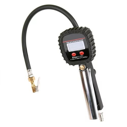 Gumiabroncs felfújó pisztoly digitális LCD nyomásmérővel