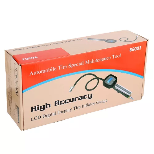 Gumiabroncs felfújó pisztoly digitális LCD nyomásmérővel