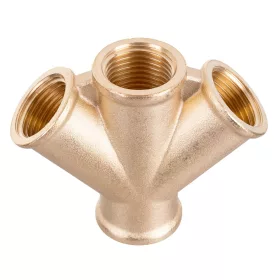   Sárgaréz elosztó pneumatikus rendszerekhez 3+1 1/2"   Technic W04