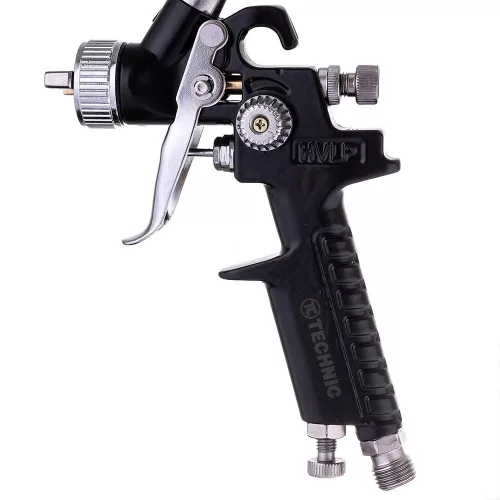 Mini HVLP szórópisztoly 1 mm-es fúvókával TC Technic H-2000P Black (125 ml)