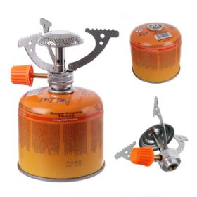   Hordozható mini gáztűzhely kempingezéshez és turisztikai célokra - elico basic tűzhely + gázpatron 300g