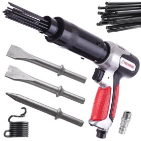   Pneumatikus légkalapács 3 db vésőfejjel és tűhegyekkel Technic NST-8039FA (kerek véső befogatás)