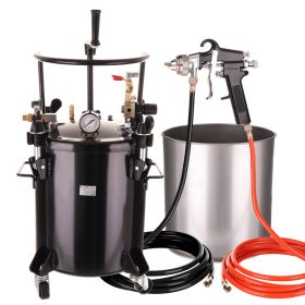   20 literes festőegység, beépített keverőszár , pisztoly 1,8 mm-es fúvókával, 2 m-es tömlők   PT-20H-2UA