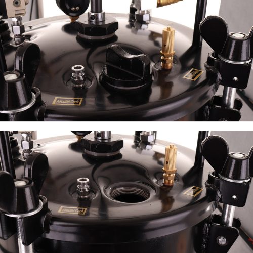 20 literes festőegység, beépített keverőszár , pisztoly 1,8 mm-es fúvókával, 2 m-es tömlők   PT-20H-2UA